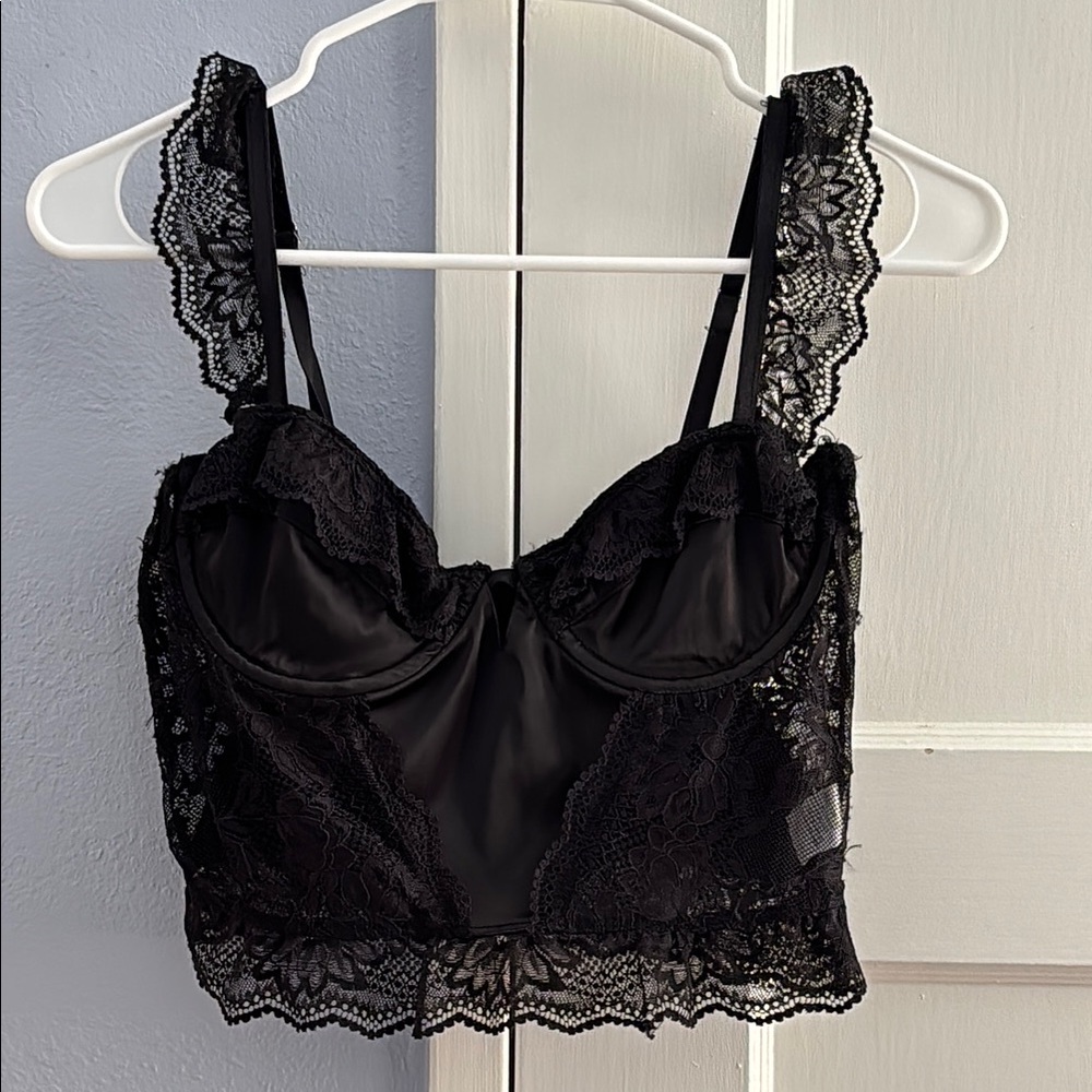 Elegant Black Lace Bralette
